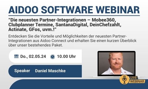 Aidoo Webinar "Die neuesten Partner-Integrationen..." 02.05.24 1