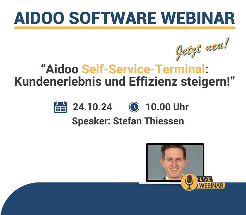 „Aidoo Self-Service-Terminal: Kundenerlebnis und Effizienz steigern!“ Aidoo Webinar 1