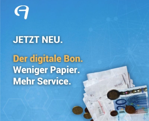 Kassenbon. Digital. Geldschein.