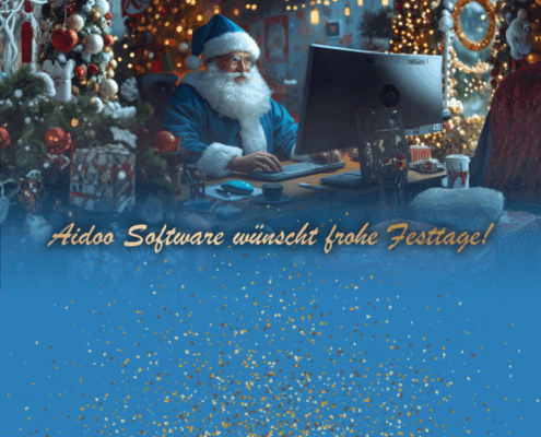 Aidoo Software Weihnachtsmann mit Wünschen.