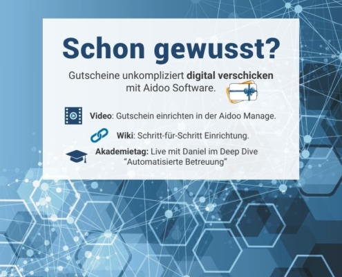 Schon gewusst? Gutscheine einfach digital verschicken mit Aidoo. 1